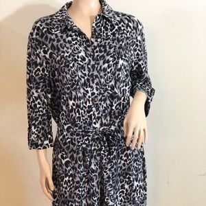 Charter Club Black and Grey Dress Size XL